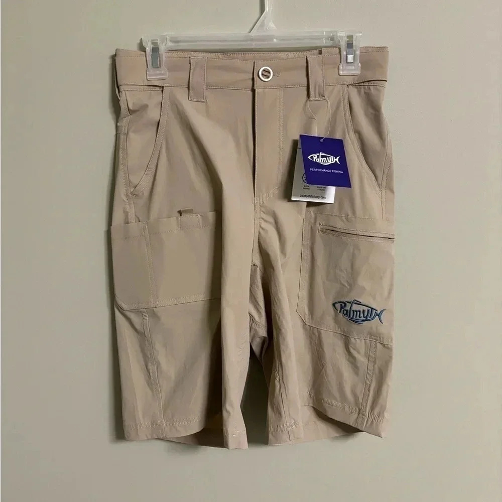 Palmyth Fishing Shorts Size Small Utility Cargo Quick Dry Water Sun Protect Nee